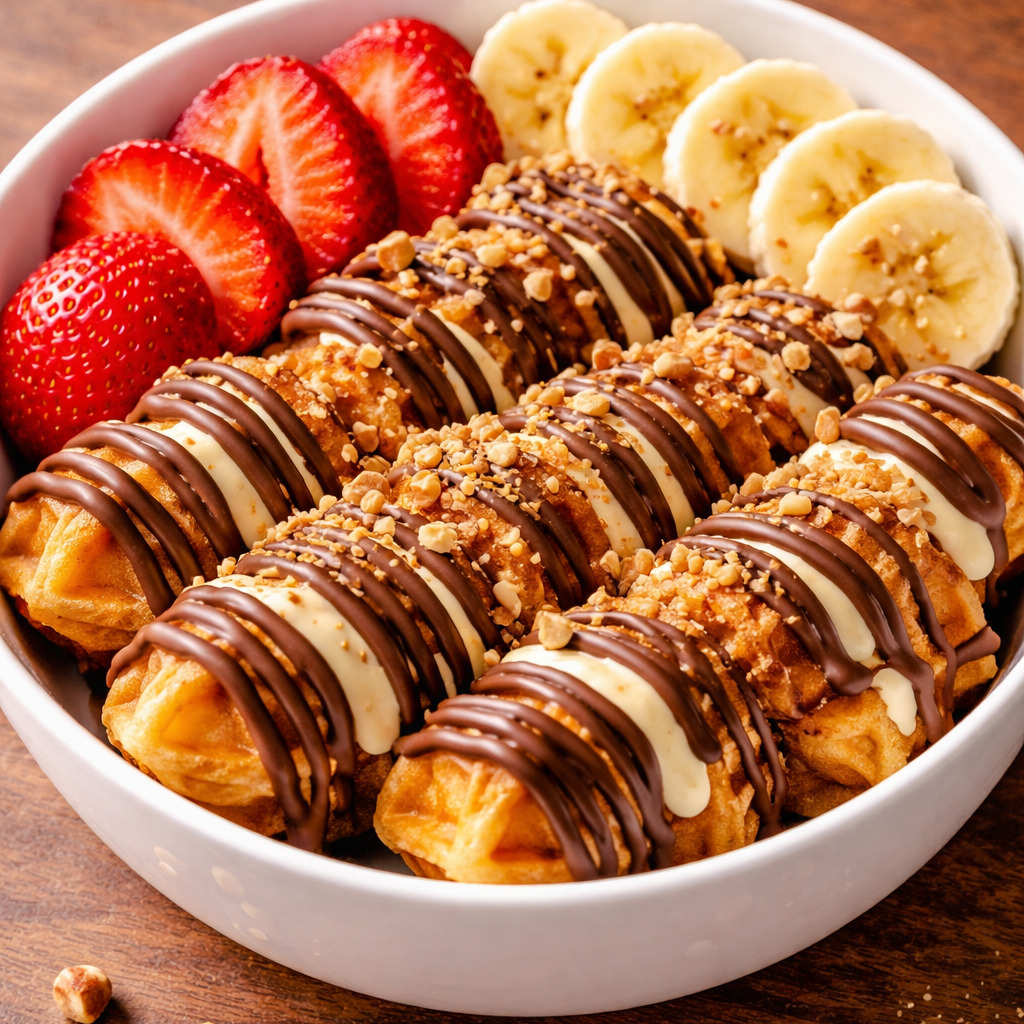Klasik Bowl Waffle +Bardak Limonata(250ml)