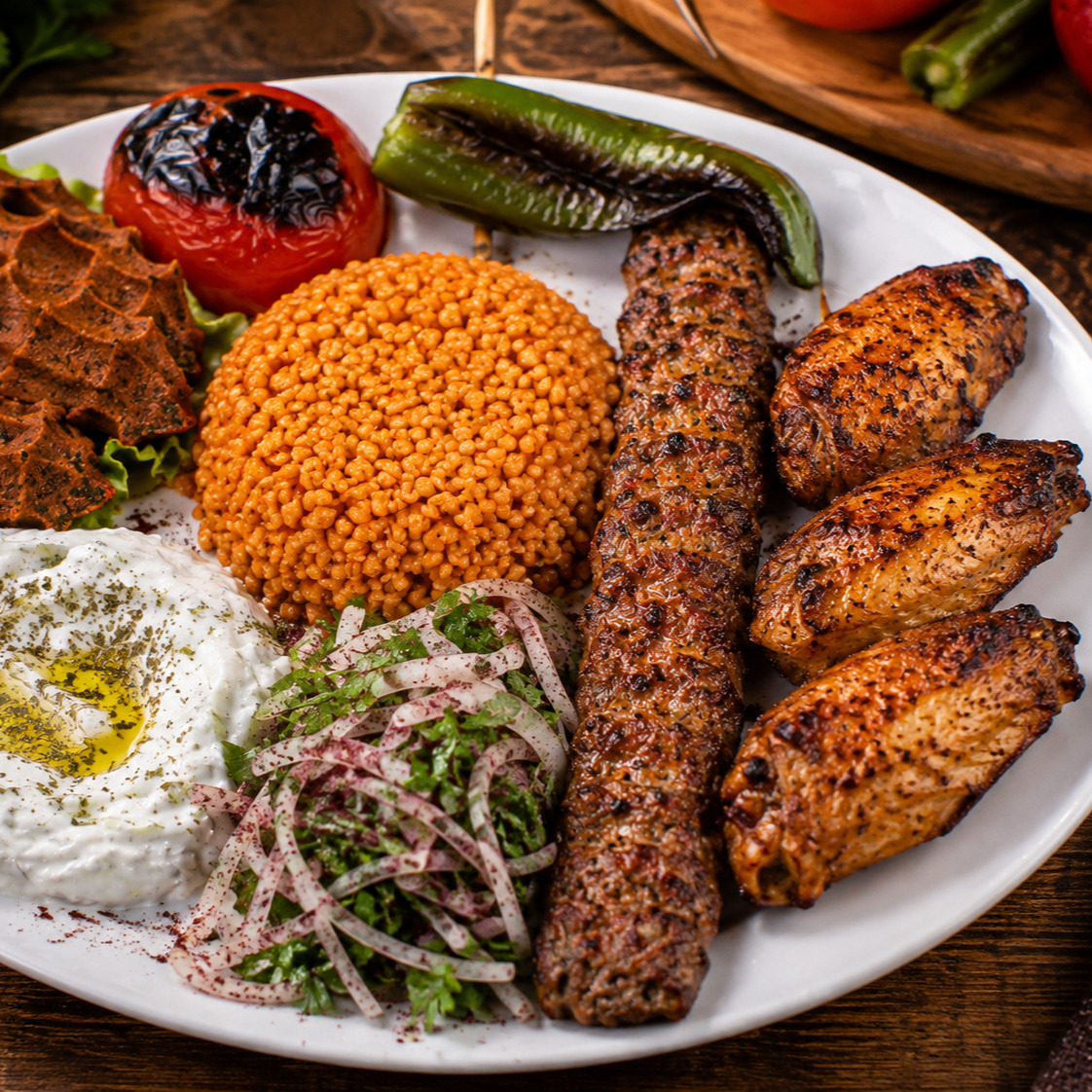 1 Şiş Adana 3tike kanat
