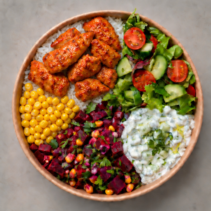 Peri Peri Soslu Tavuklu Basmatico Bowl