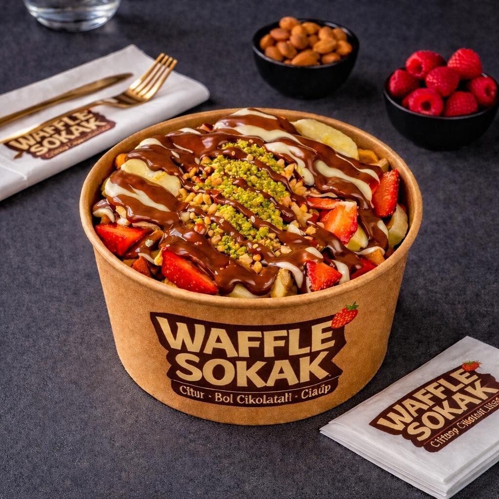Waffle Bowl Klasik (Dilimlenmiş hamur)