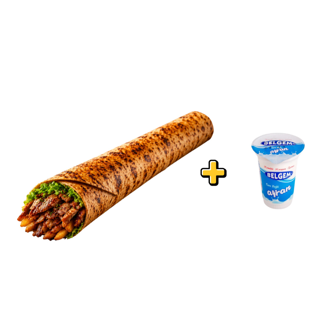 Max Hatay Usulü Tavuk Döner (45 cm) + Ayran