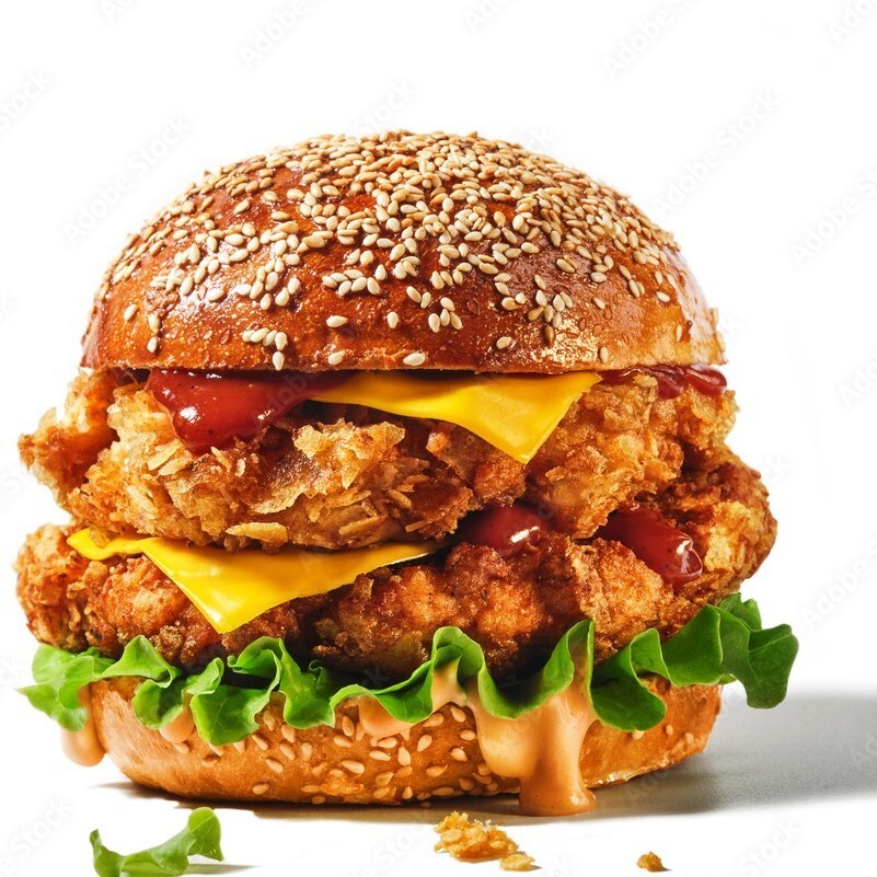 Double Tavuk Burger