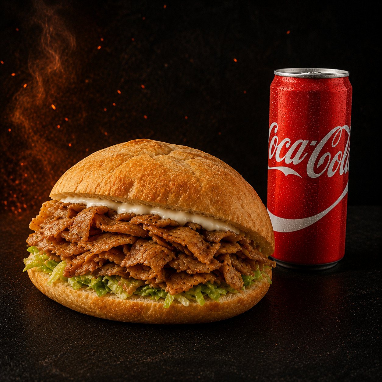 Tombik Tavuk Döner + Kutu Coca-Cola (330 ml)