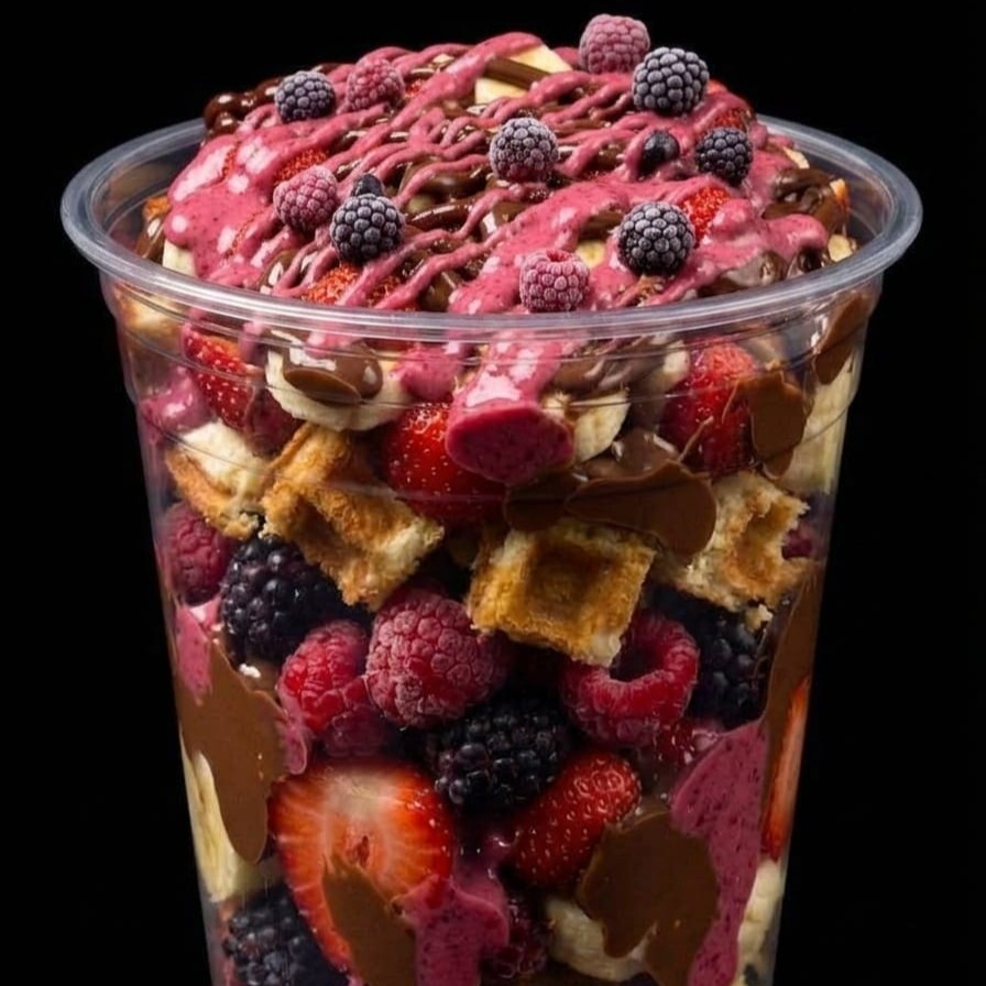 Orman Meyveli Waffle Bardak