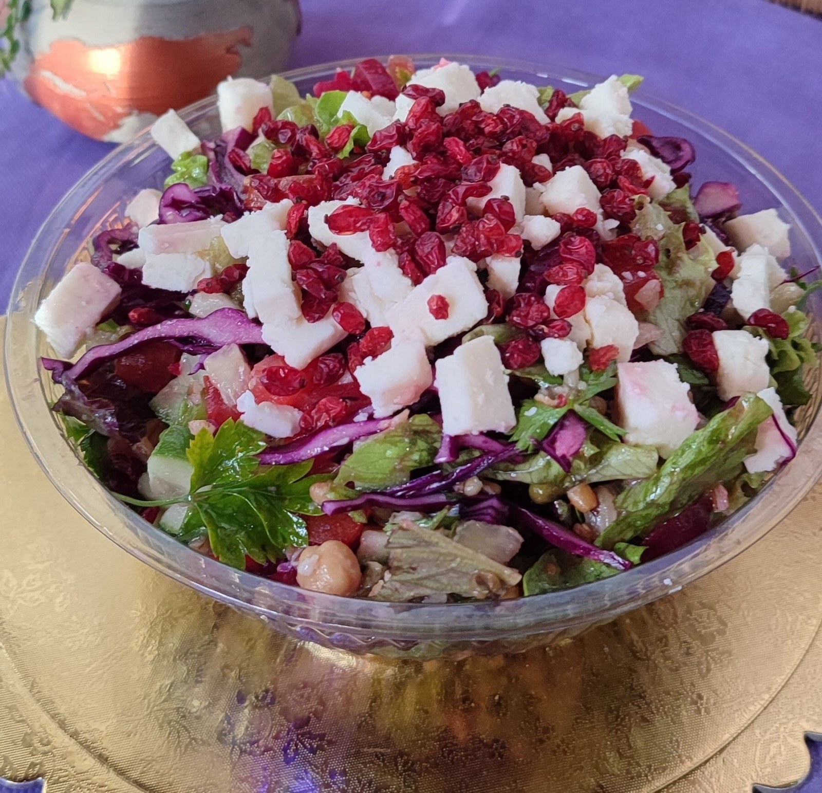 Fransız Keçi Peynirli Bakliyat Salatası
