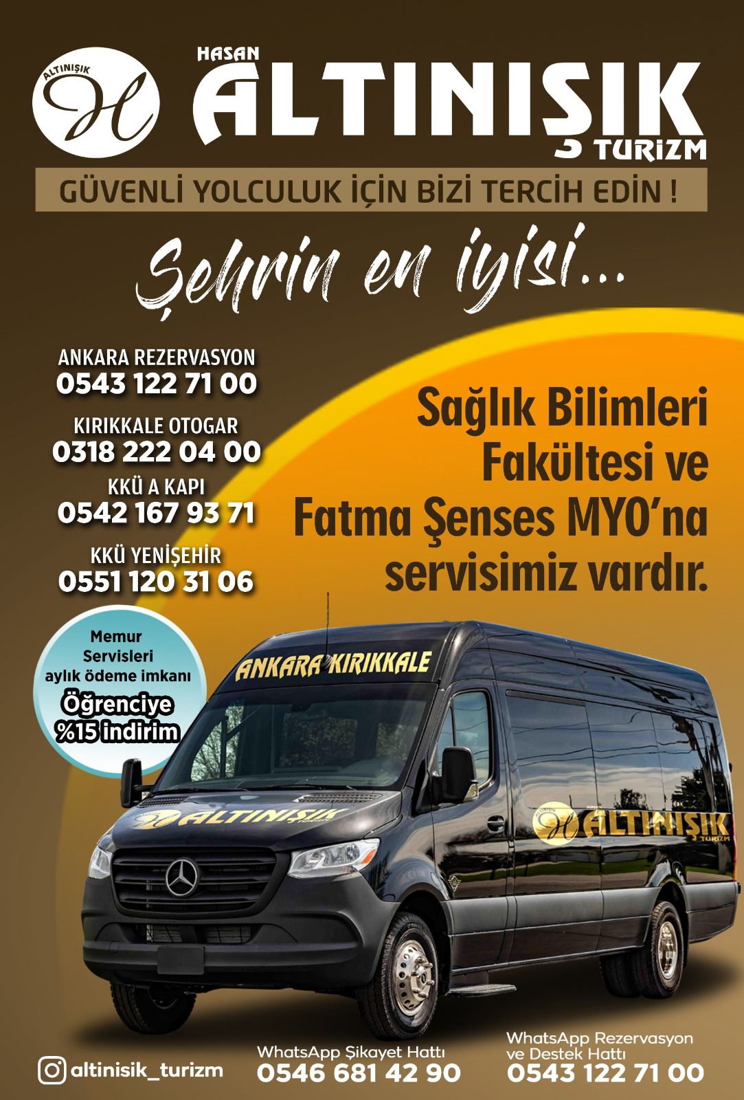 Sağlık bilimleri ve Fatma Şenses MYO özel indirim