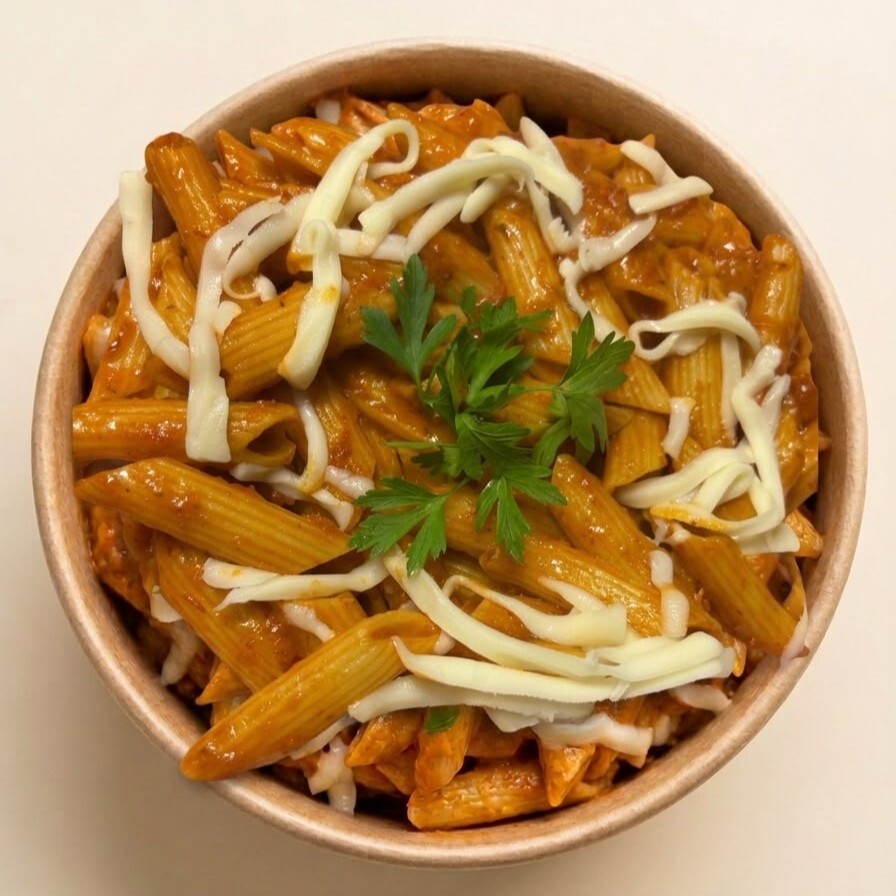 Soya Alfredo penne