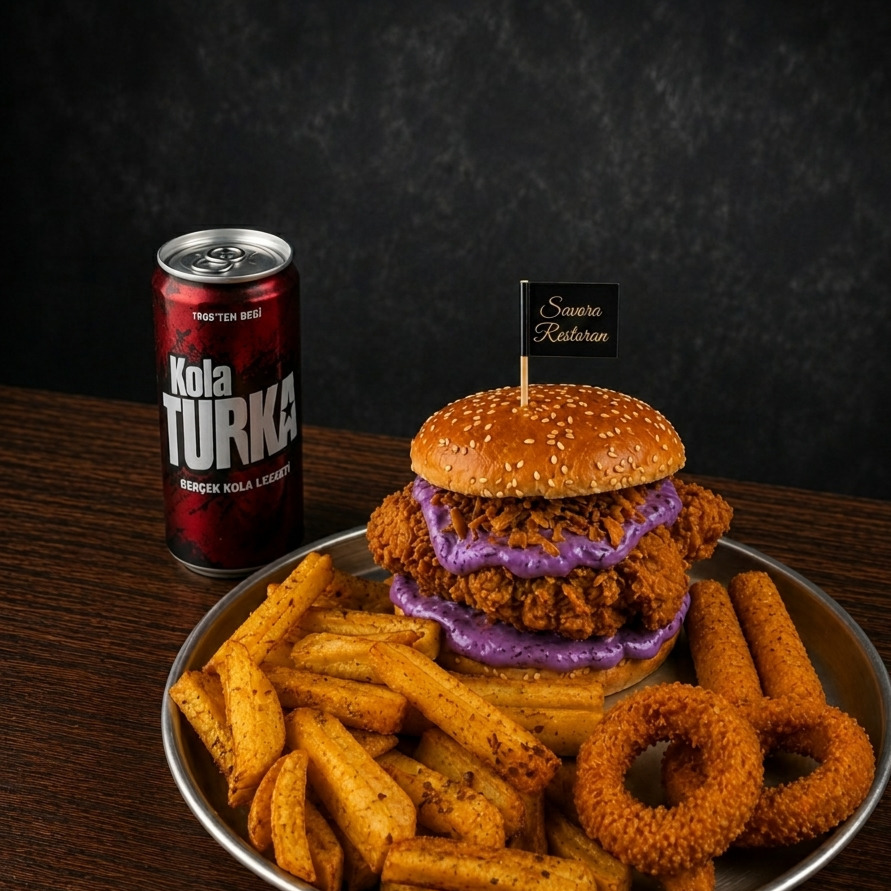 Beca Combo Burger Menü + Patates + 2 Özel Sos + İçecek