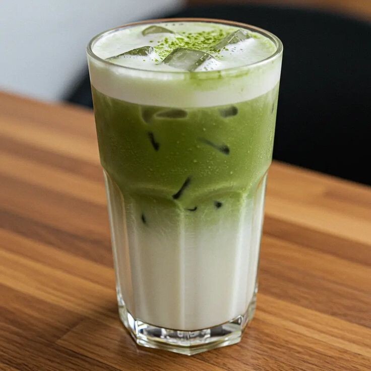 Iced Matcha Latte Green
