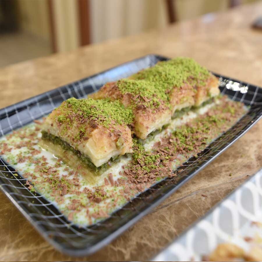 Antep Fıstıklı Çikolatalı Soğuk Baklava 500 gr