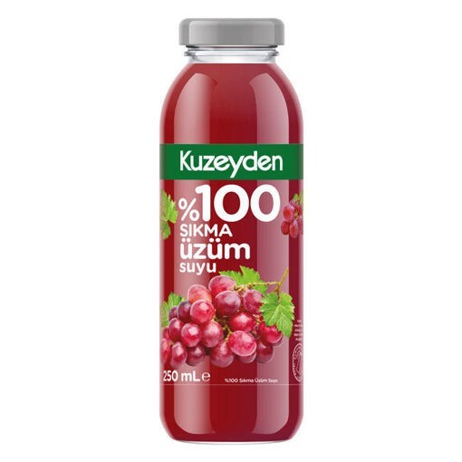 %100 Meyve Üzüm Suyu (250 ml) Cam