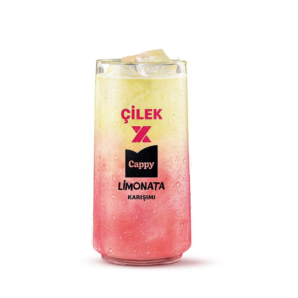 Çilek x Cappy Limonata Süper (Bardak 750 ml.)