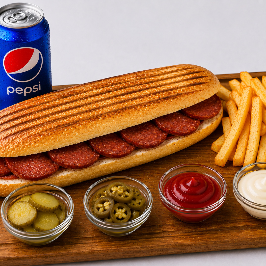 Tam Ekmek Sucuklu Tost Menü