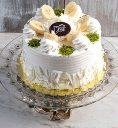 Beyaz Kremalı Muzlu Pasta (4 Kişilik)