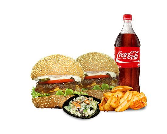 2 Kişilik Chicken Cheeseburger Menü