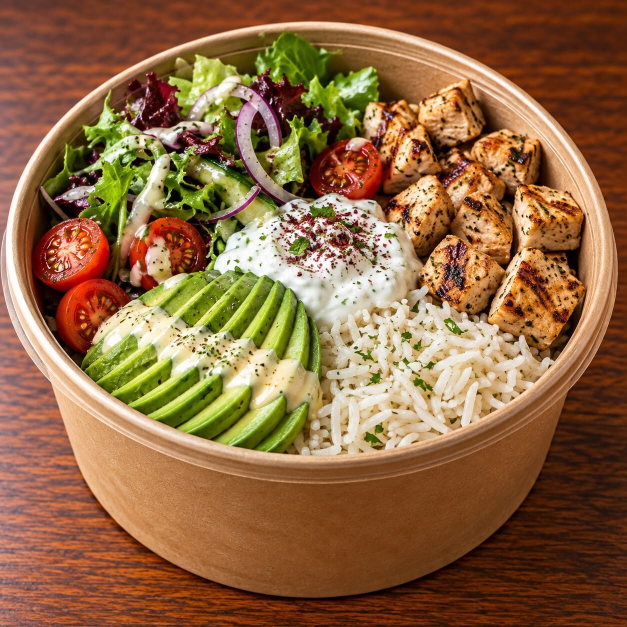 Avokadolu Tavuk Bowl