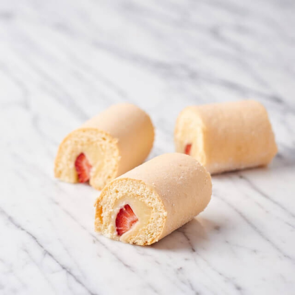 Çilekli mini Rulo Pasta