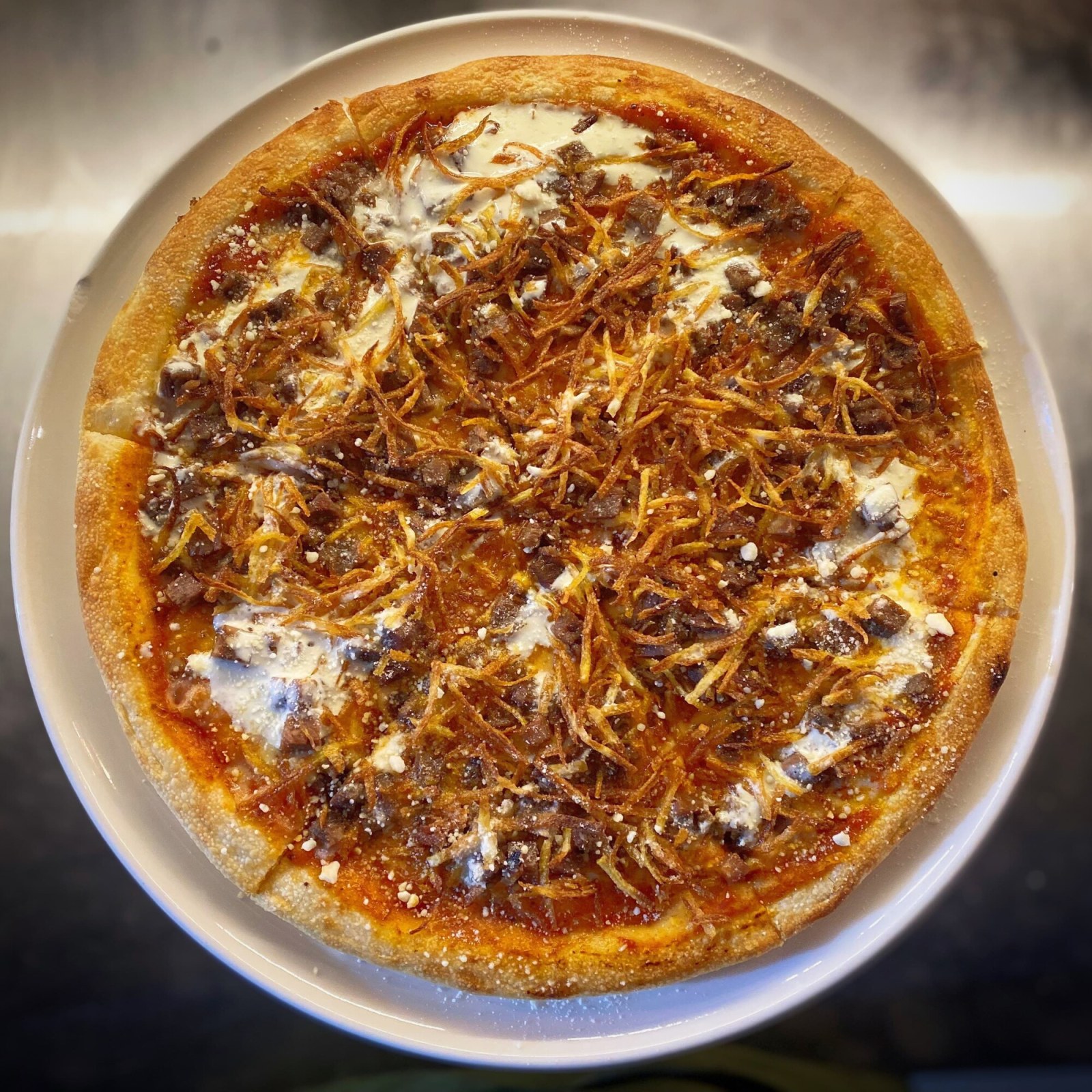 Kremalı Kavurmalı Pizza