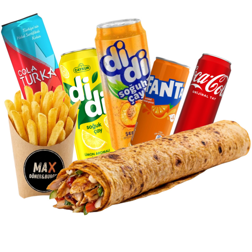 Avantajlı Kutu içecekli Xlarge Tavuk Dürüm (Menü)