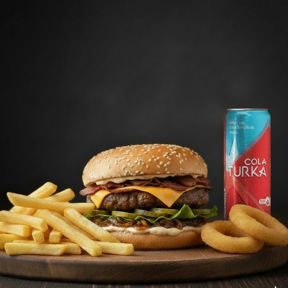 Çocuk Burger + içecek + patates