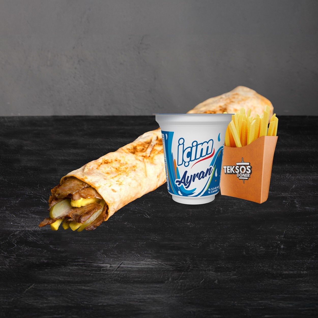 Et Döner Teksos XLarge Dürüm Menü
