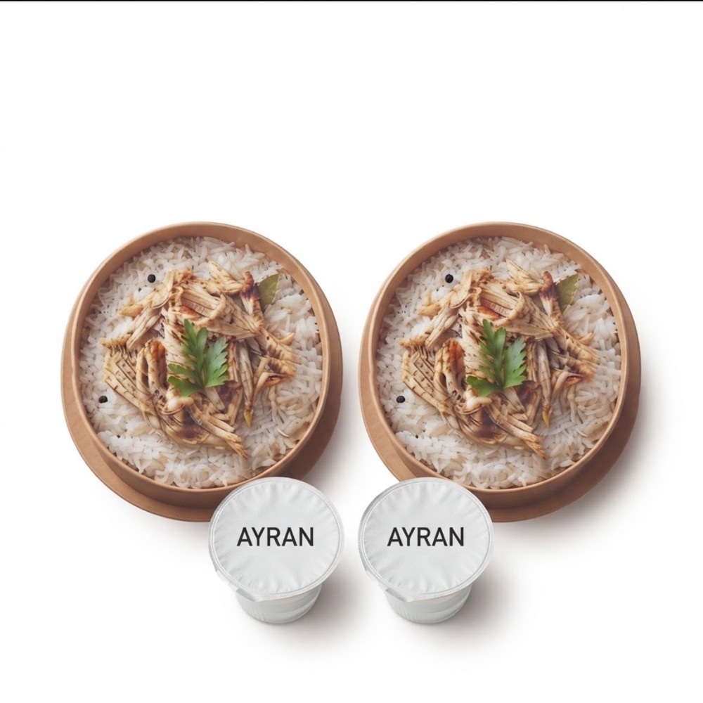2 Kişilik Menü 2 Adet Pilav Üstü Tavuk 2 Adet Ayran