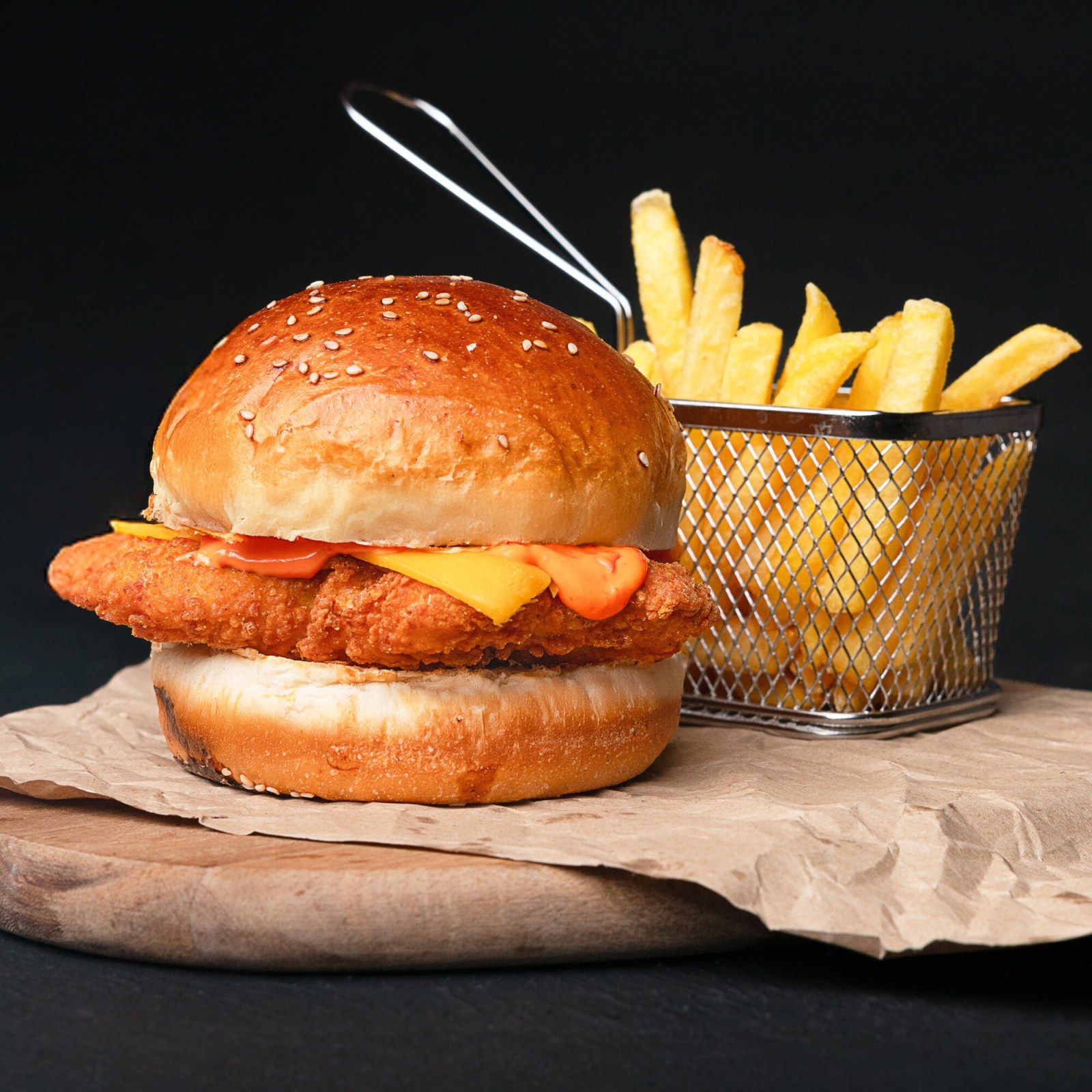 Sweet Heat Chick Burger by Papi