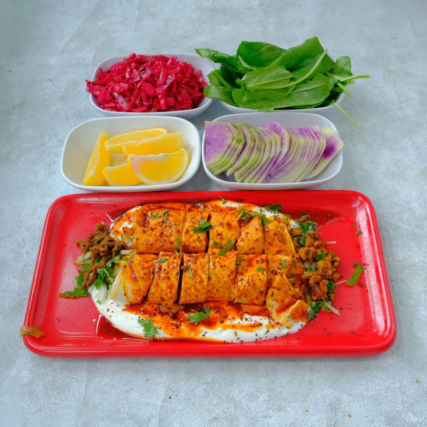 Kaşarlı Yoğurtlu Et Tantuni