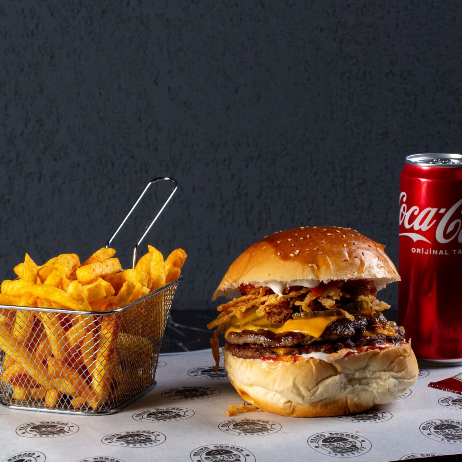 Deep Flame Burger Menü
