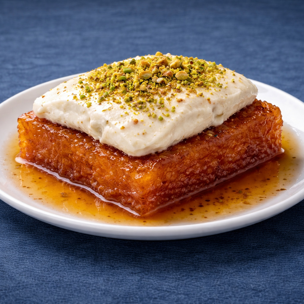 Kaymaklı Ekmek Kadayıfı