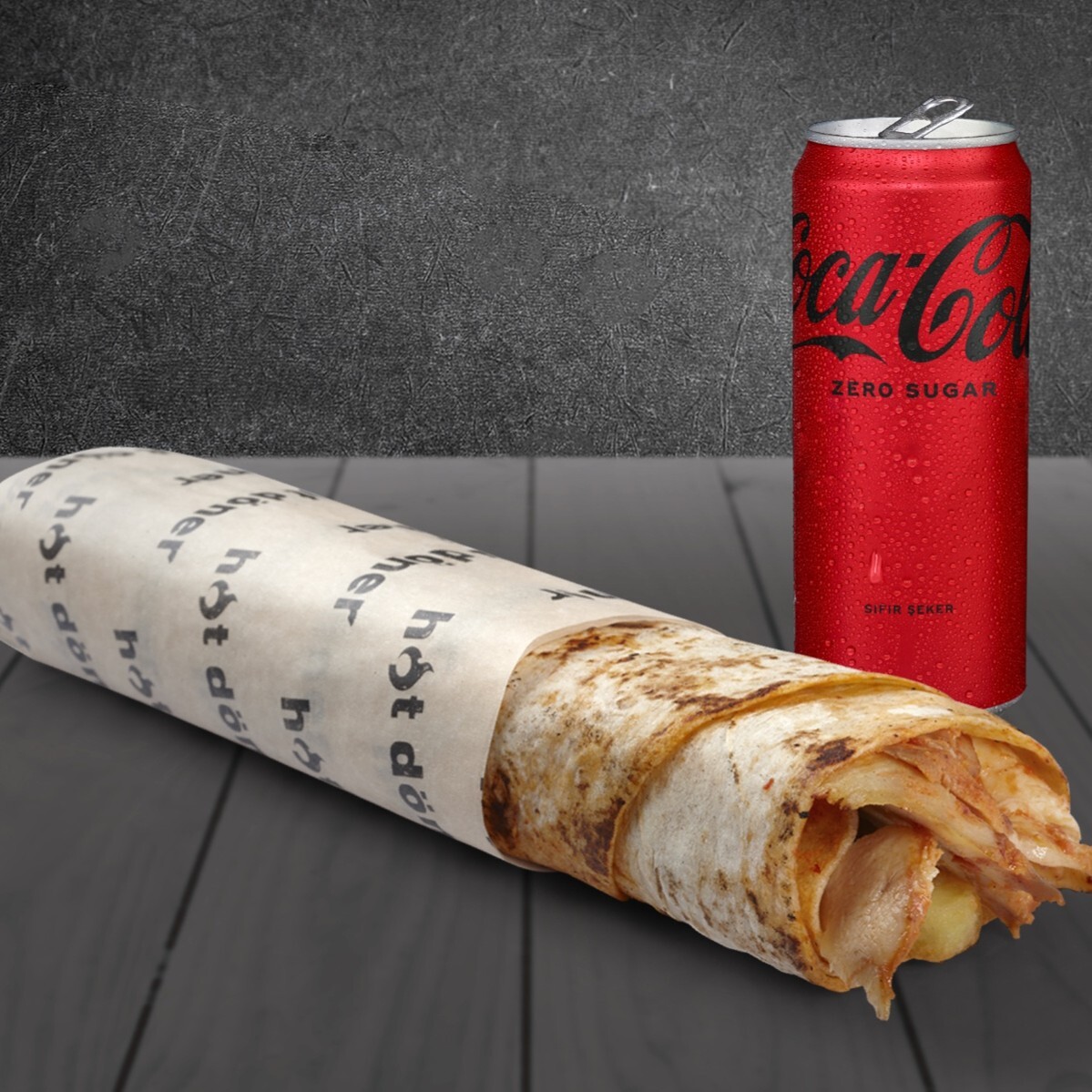 Tavuk Midi Dürüm + Kutu Coca Cola