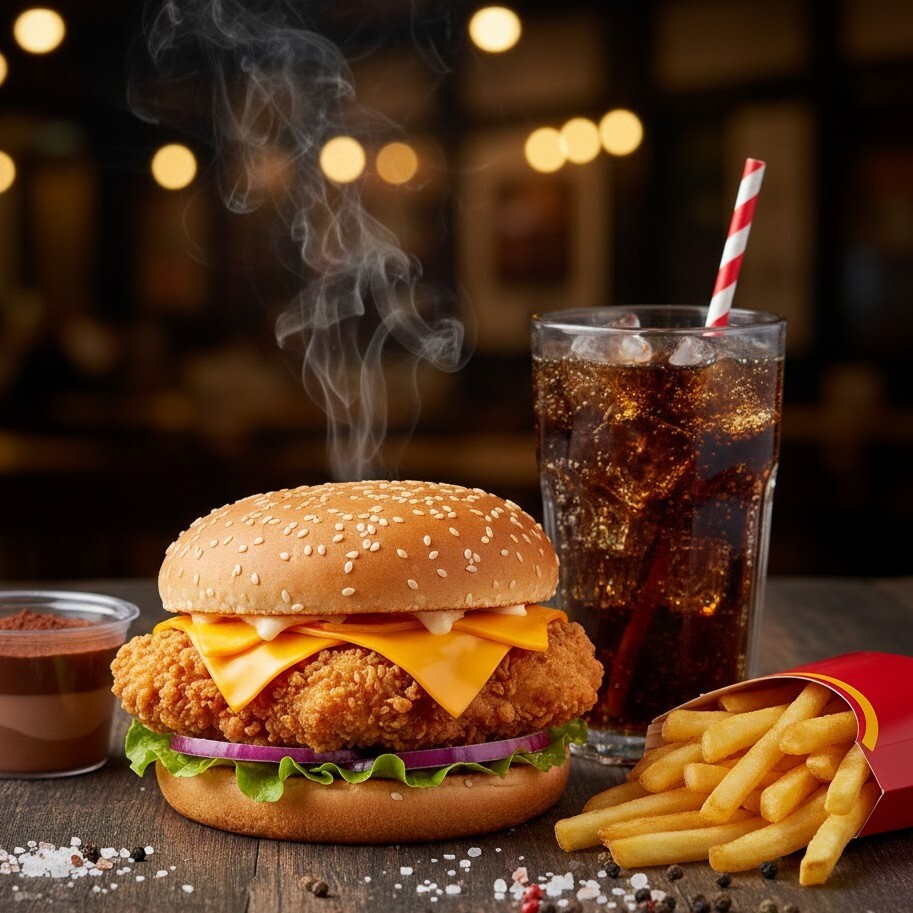 Çıtır Tavuk Cheese Burger
