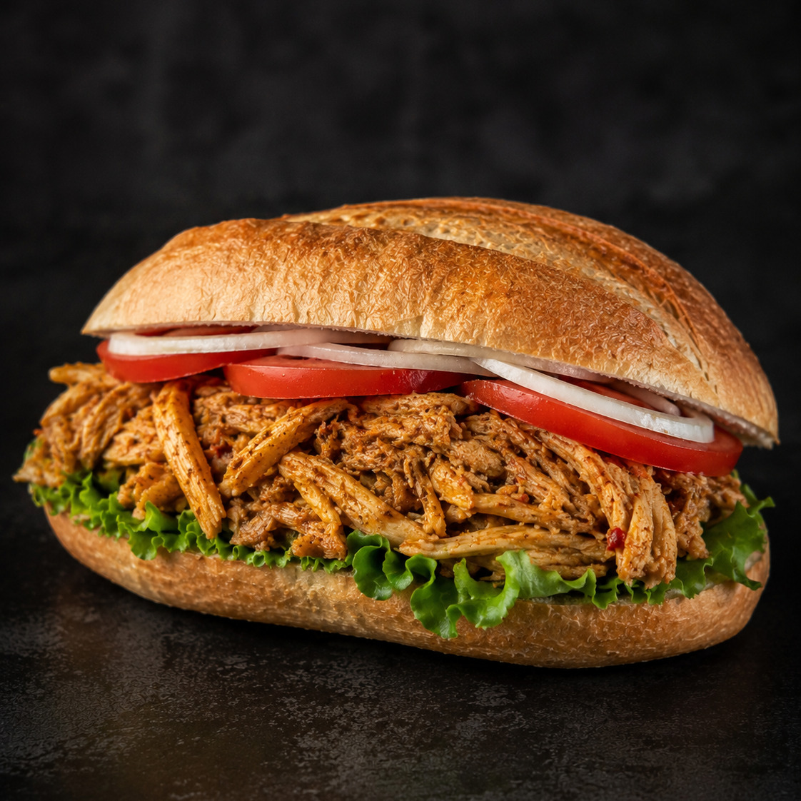Soslu Tiftik Tavuk Ekmek