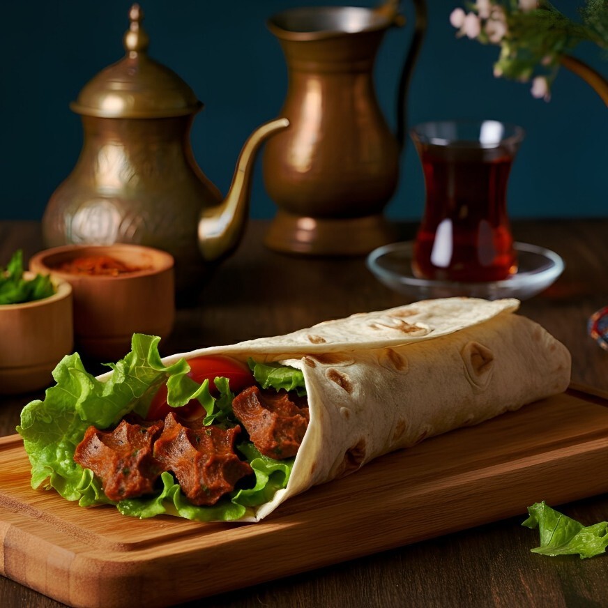Acısız Klasik Çiğ Köfte Double Dürüm (220 Gr)