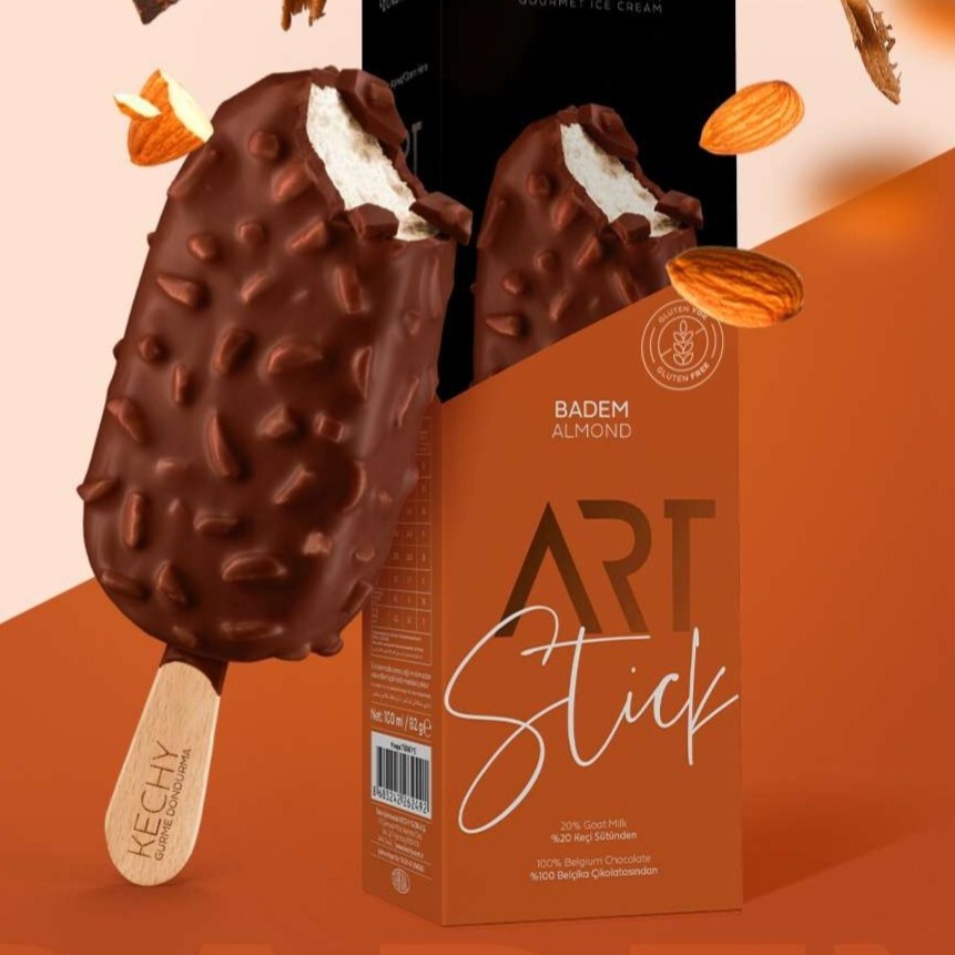 Kechy Art Stick Dondurma Badem