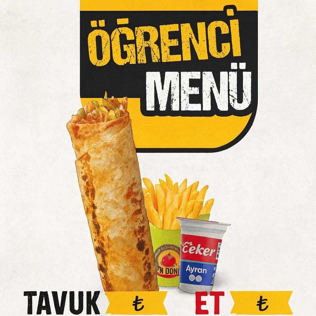 Tavuk Döner Öğrenci Menü