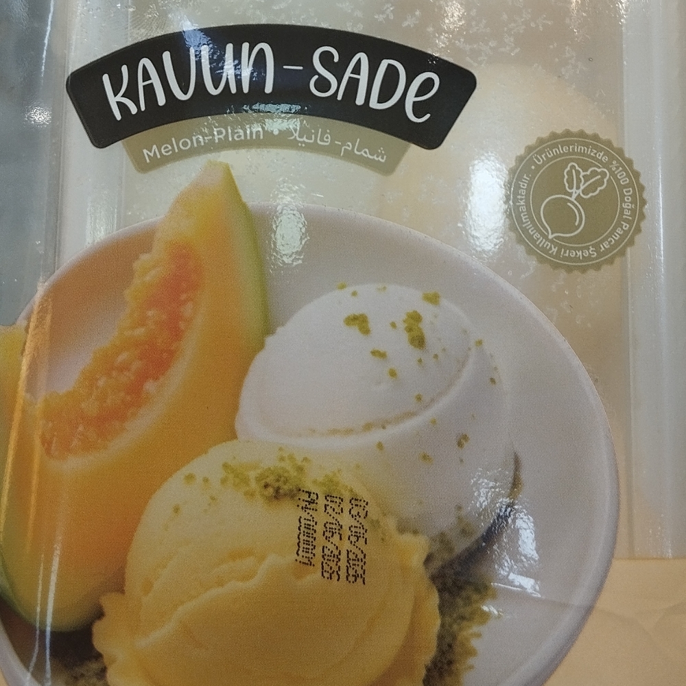 Kavunlu ve Sade Dondurma 500 gr