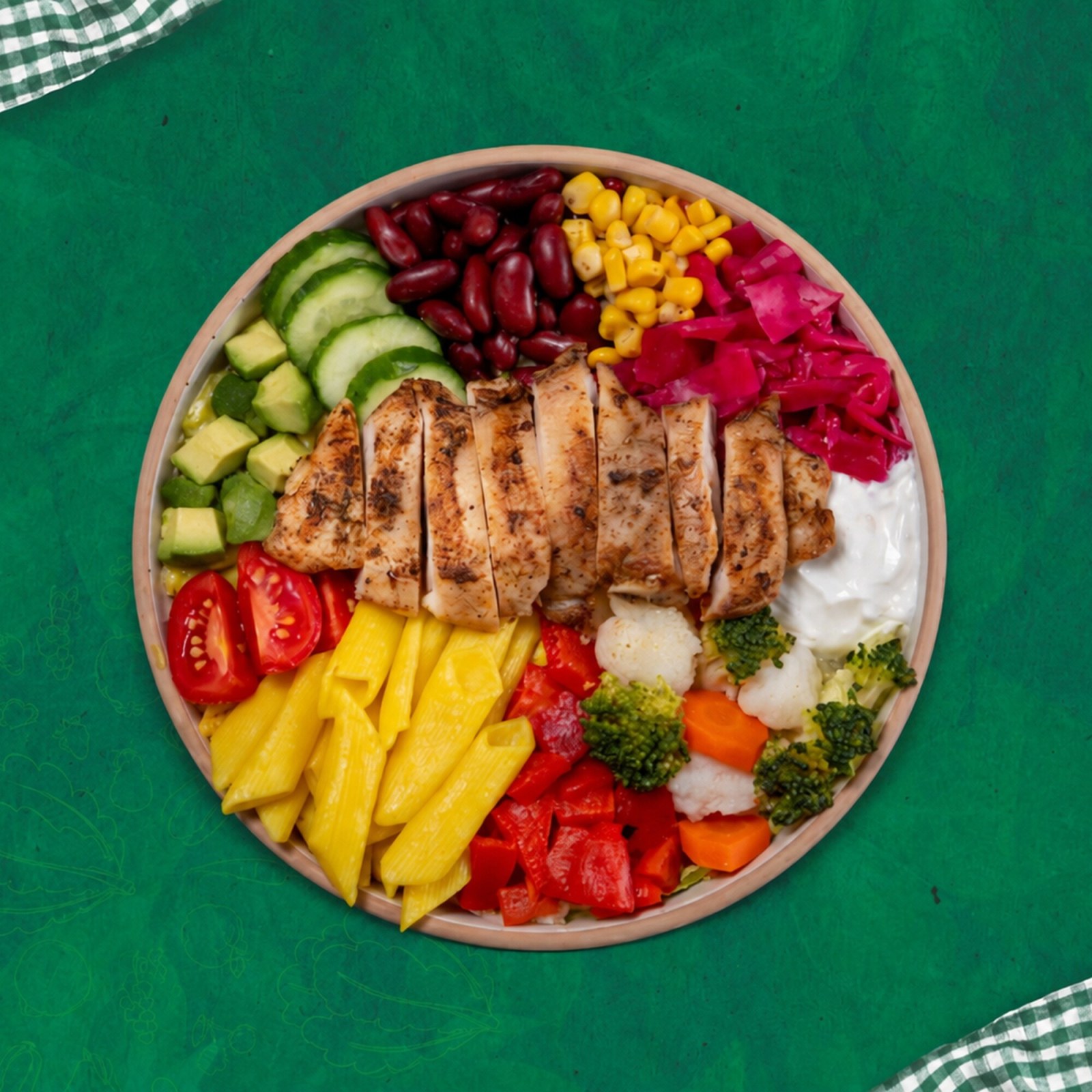 Pirzola Tavuklu Makarnalı Bowl