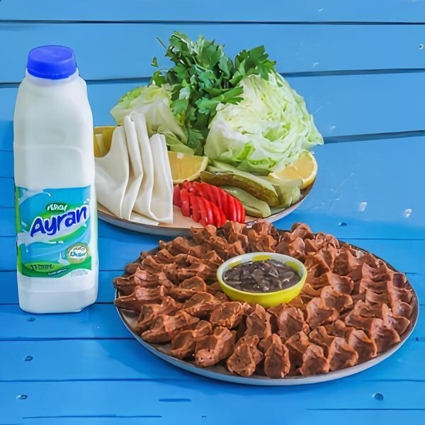 Porsiyon Çiğ Köfte(500gr)+Ayran(1 Lt)