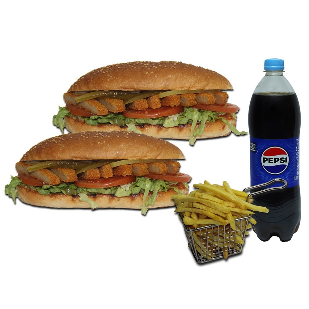 2'li Schnitzel Sandviç Menü