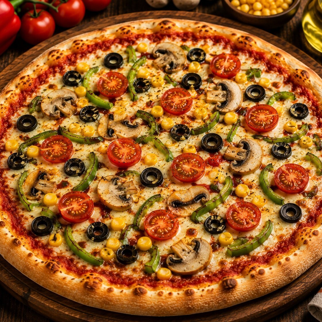 Vejetaryen Pizza (Orta Boy)