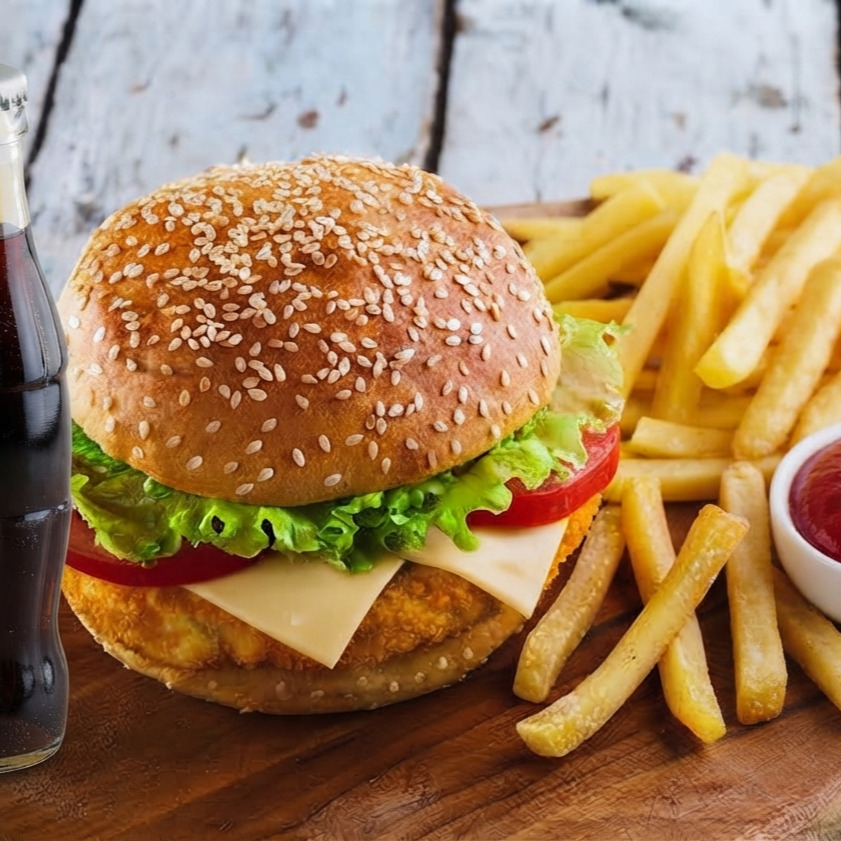 tavuk burger menü