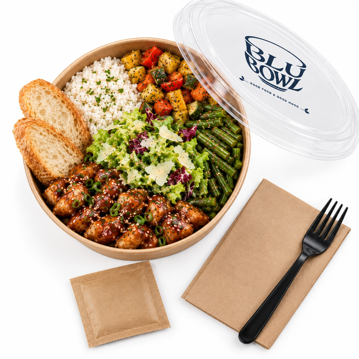 Ballı Teriyaki Soslu Tavuk Bowl