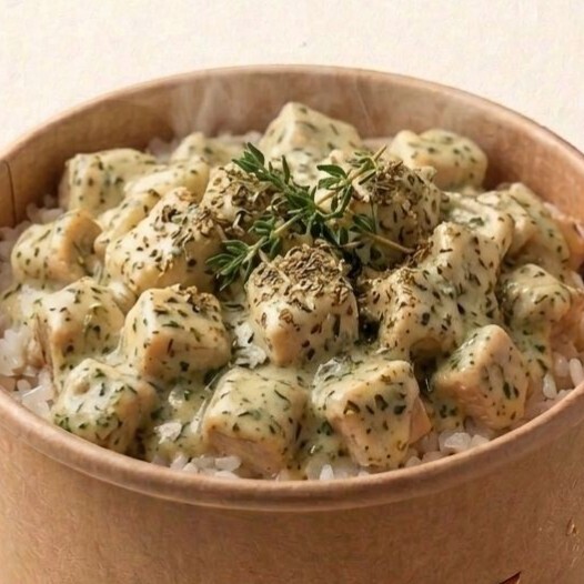 Kaşıkla Kovada Kekikli Tavuk Pilav