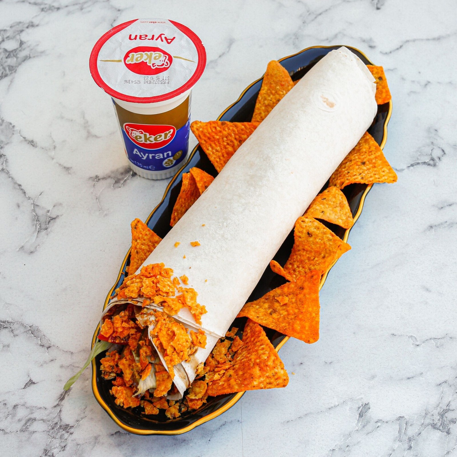 Doritoslu Duble çiğköfte Dürüm menü (175 Gr.)