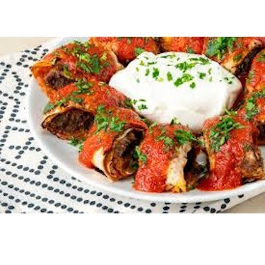 Fırında Kaşarlı Beyti Sarma