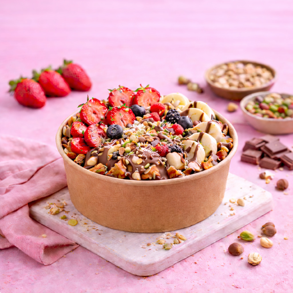 Orman Meyveli Waffle Bowl