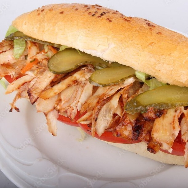 Tüm Ekmek Tavuk Döner (100 gr.) + Ayran