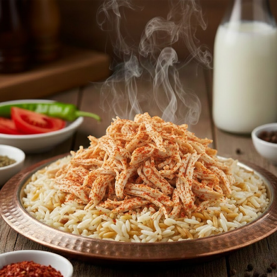 Plus Tatlı Biber Baharatlı Tavuk Pilav
