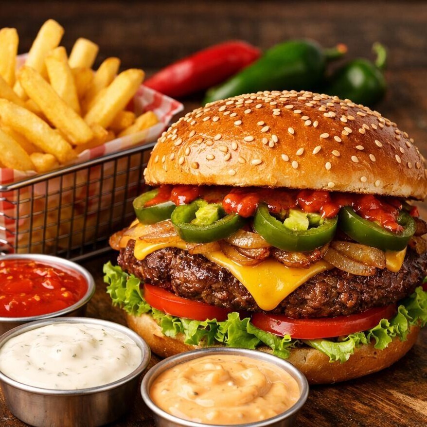 Meksika Burger - Acılı (Büyük Boy)